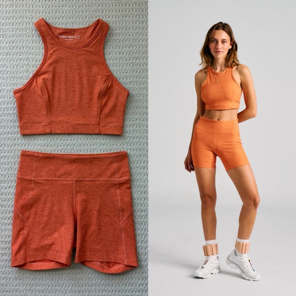 Outdoor Voices Mustang Orange Workout Set - Picture 14 of 16